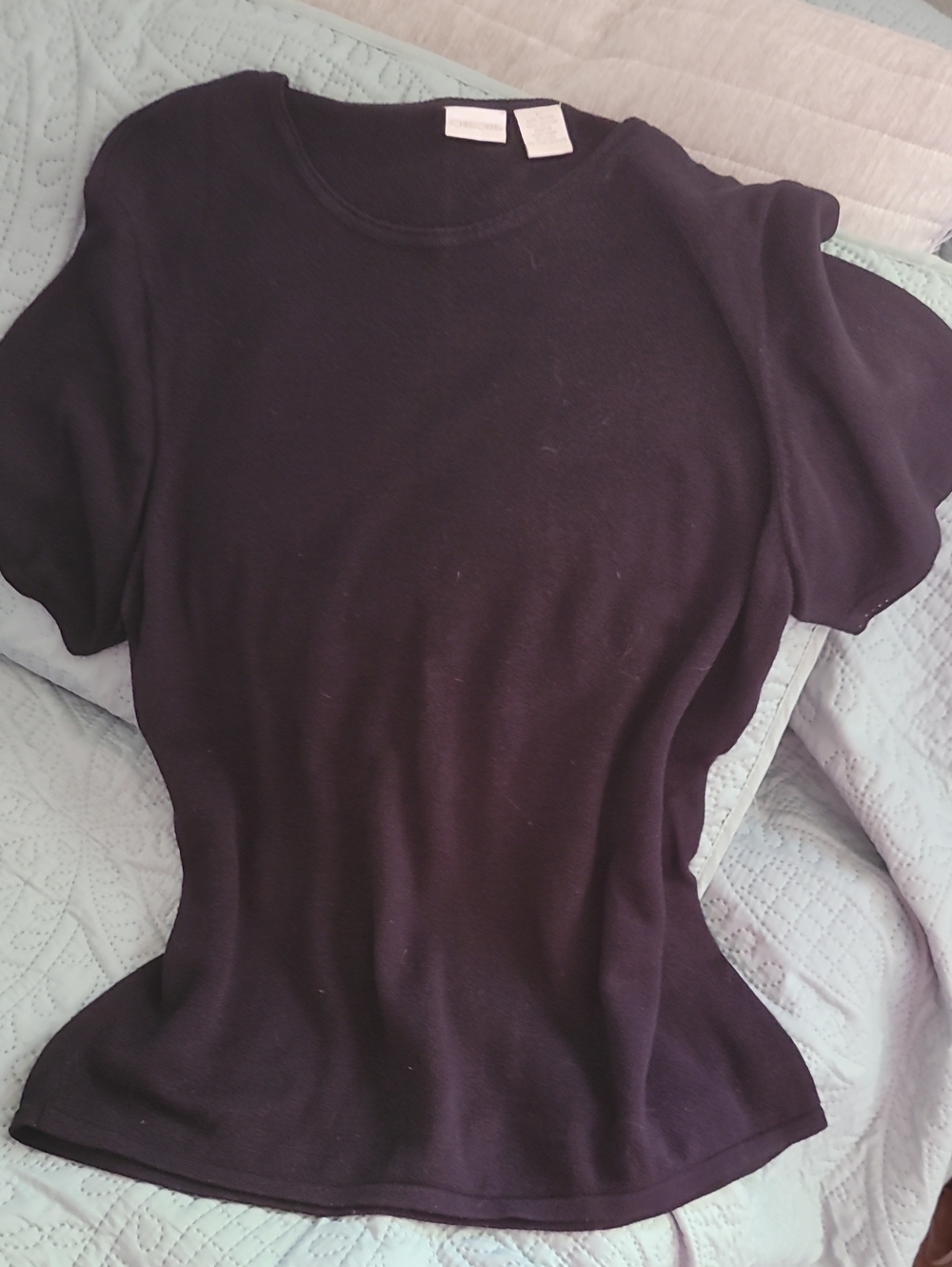 Cherokee Black Short-Sleeve Knit Tee
